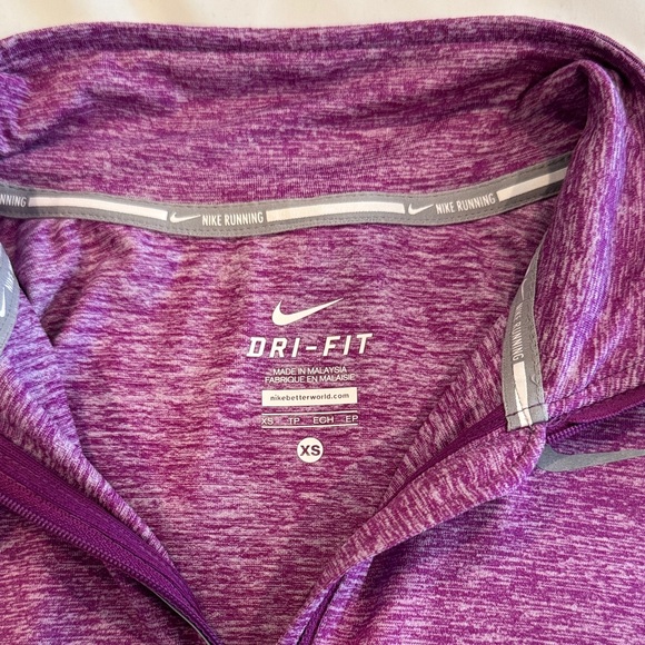 Nike Heathered Purple Long Sleeve Top - Picture 2 of 3